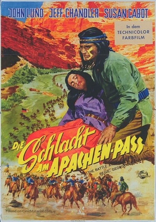 The Battle at Apache Pass - German Movie Poster