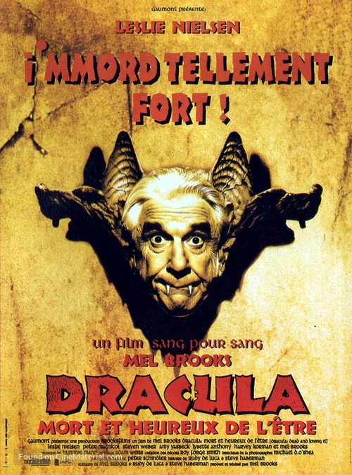 Dracula: Dead and Loving It - French Movie Poster
