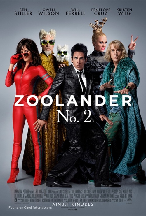 Zoolander 2 - Estonian Movie Poster