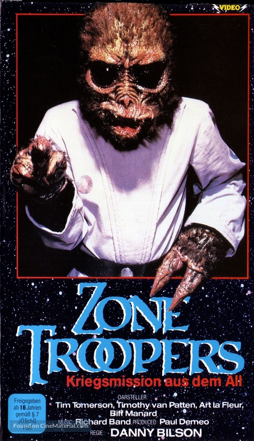 Zone Troopers - German VHS movie cover