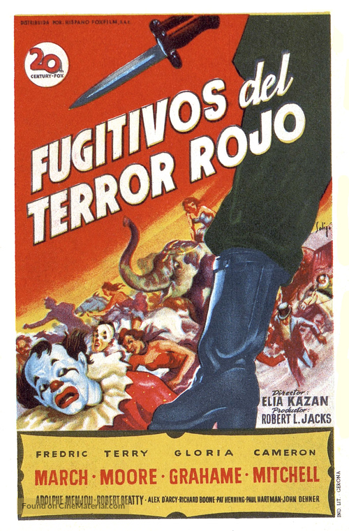 Man on a Tightrope - Spanish Movie Poster