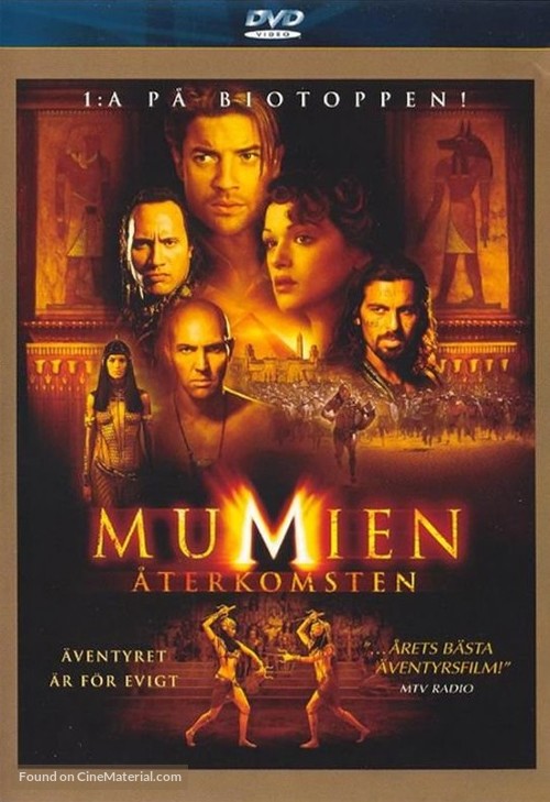 The Mummy Returns - Swedish DVD movie cover