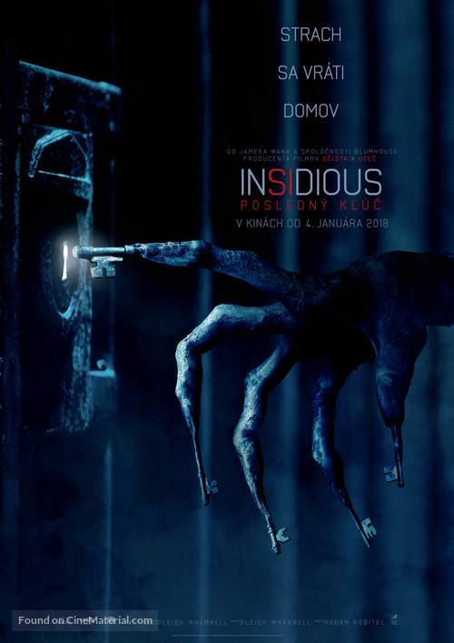 Insidious: The Last Key - Slovak Movie Poster