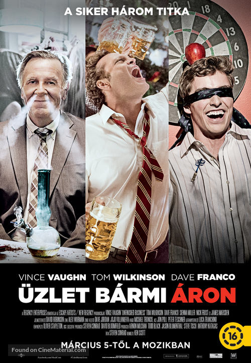 Unfinished Business - Hungarian Theatrical movie poster