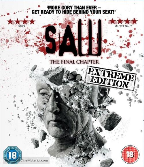 Saw 3D - British Blu-Ray movie cover