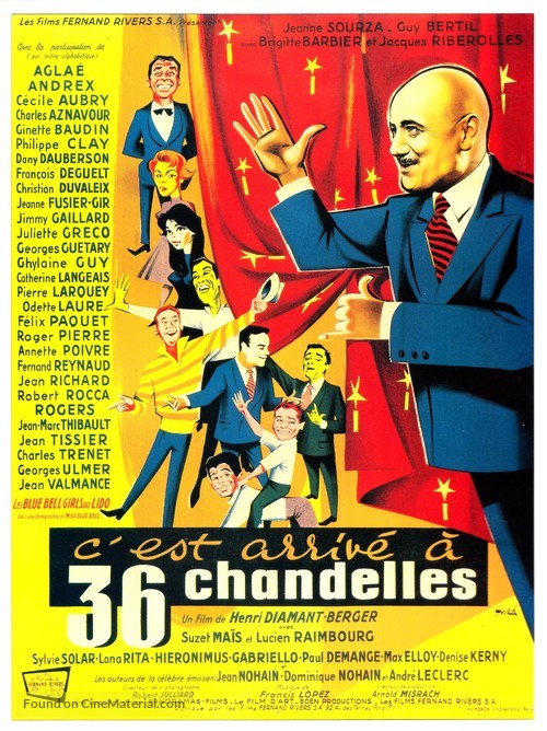 C&#039;est arriv&eacute; &agrave; 36 chandelles - French Movie Poster