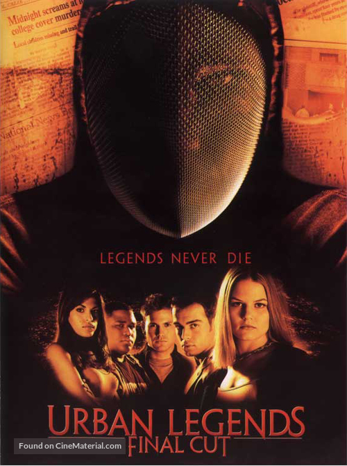 Urban Legends Final Cut - Movie Poster