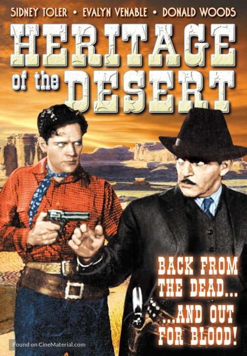 Heritage of the Desert - DVD movie cover
