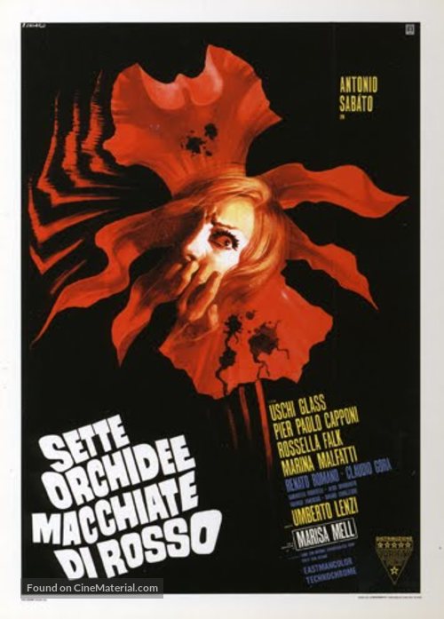 Sette orchidee macchiate di rosso - Italian Movie Poster