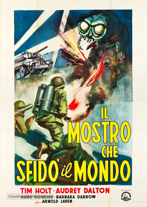 The Monster That Challenged the World - Italian Movie Poster
