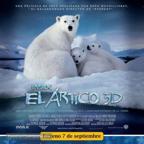 To the Arctic 3D - Spanish Movie Poster