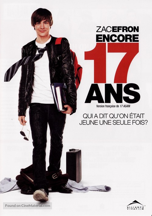 17 Again - Canadian DVD movie cover