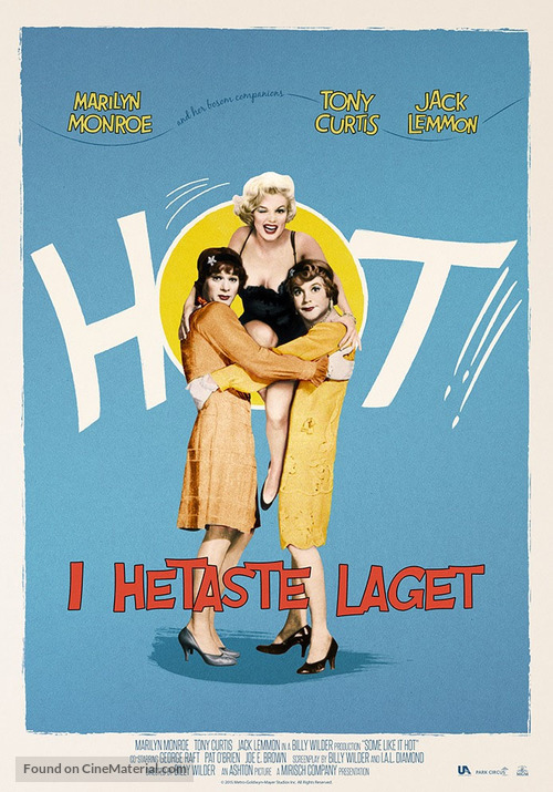 Some Like It Hot - Swedish Movie Poster