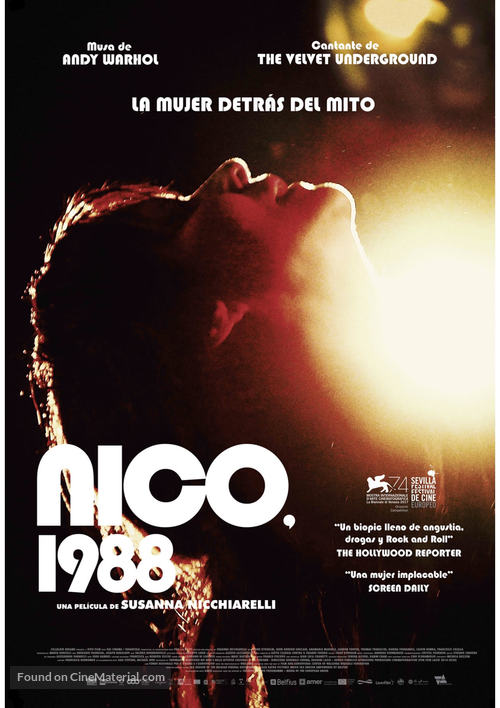 Nico, 1988 - Spanish Movie Poster