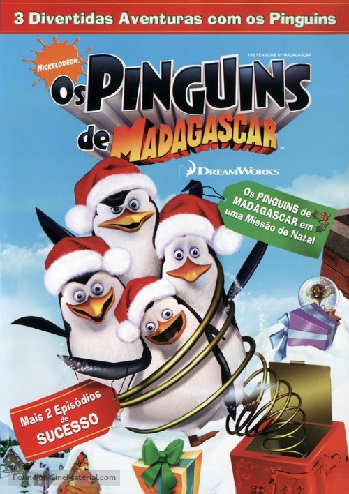 The Madagascar Penguins in: A Christmas Caper - Brazilian DVD movie cover