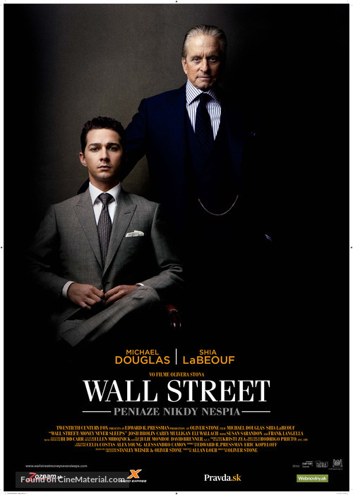 Wall Street: Money Never Sleeps - Slovak Movie Poster