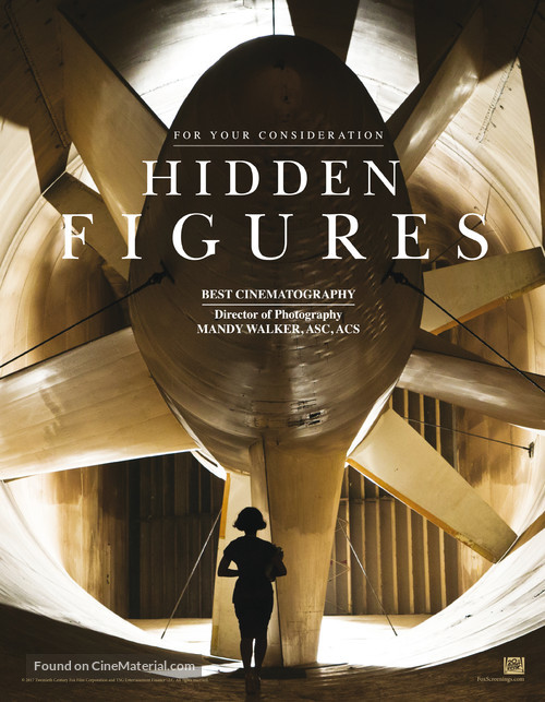 Hidden Figures - For your consideration movie poster