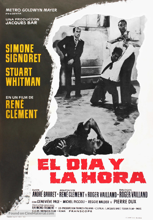 Le jour et l&#039;heure - Spanish Movie Poster