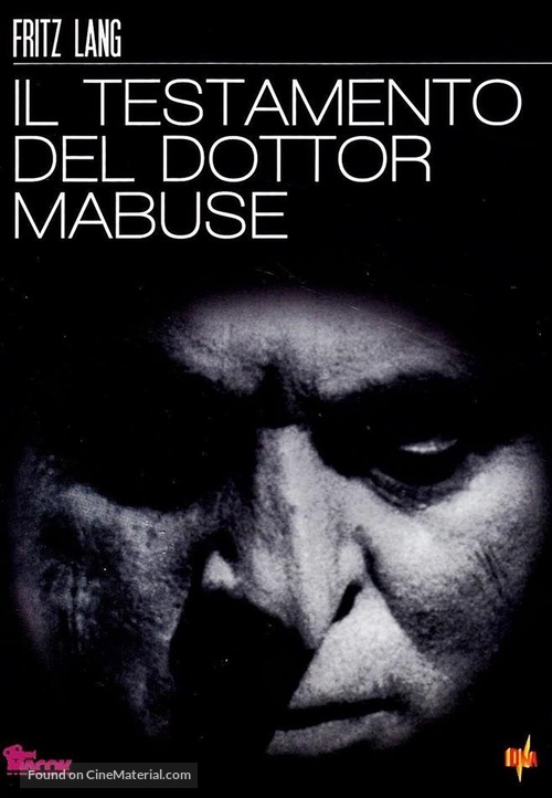 Das Testament des Dr. Mabuse - Italian DVD movie cover