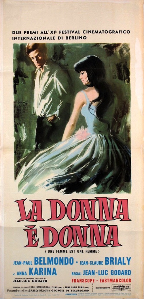 Une femme est une femme - Italian Movie Poster