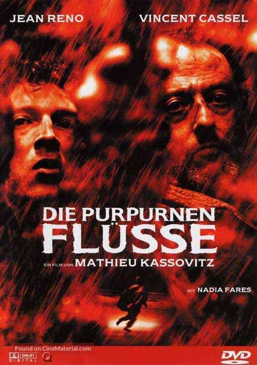 Les rivi&egrave;res pourpres - German DVD movie cover