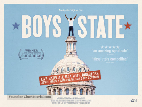 Boys State - British Movie Poster
