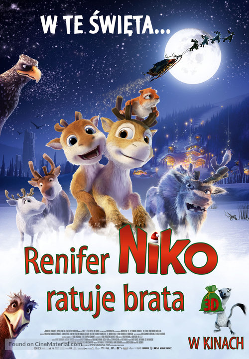 Niko 2: Lent&auml;j&auml;veljekset - Polish Movie Poster