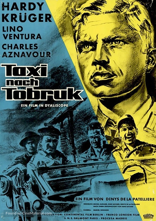 Un taxi pour Tobrouk - German Movie Poster