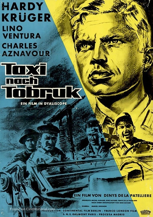 Un taxi pour Tobrouk - German Movie Poster