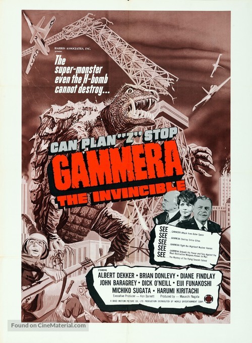 Gammera the Invincible - Movie Poster