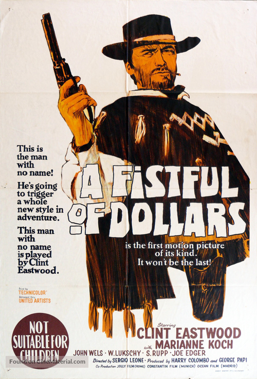 Per un pugno di dollari - Australian Movie Poster