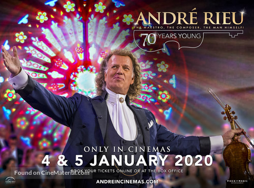 Andr&eacute; Rieu: 70 Years Young - British Movie Poster