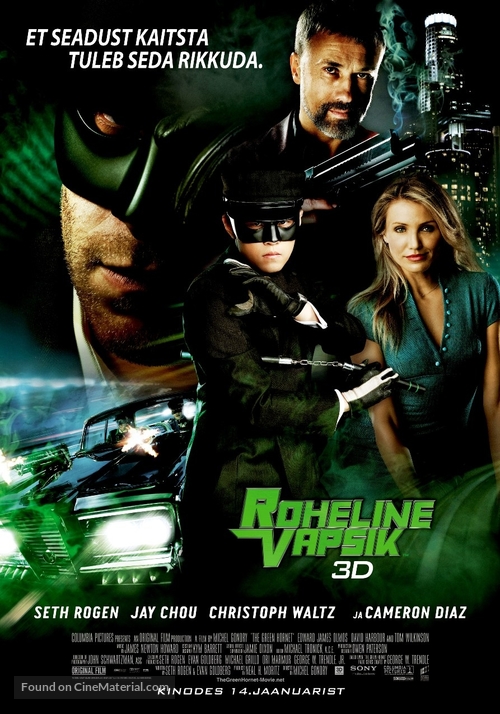 The Green Hornet - Estonian Movie Poster