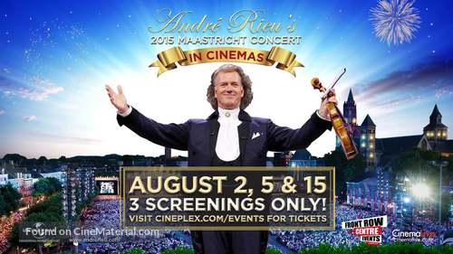 Andr&eacute; Rieu&#039;s 2015 Maastricht Concert - Canadian Movie Poster
