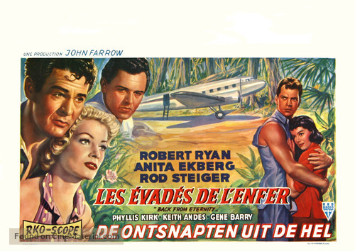 Back from Eternity - Belgian Movie Poster