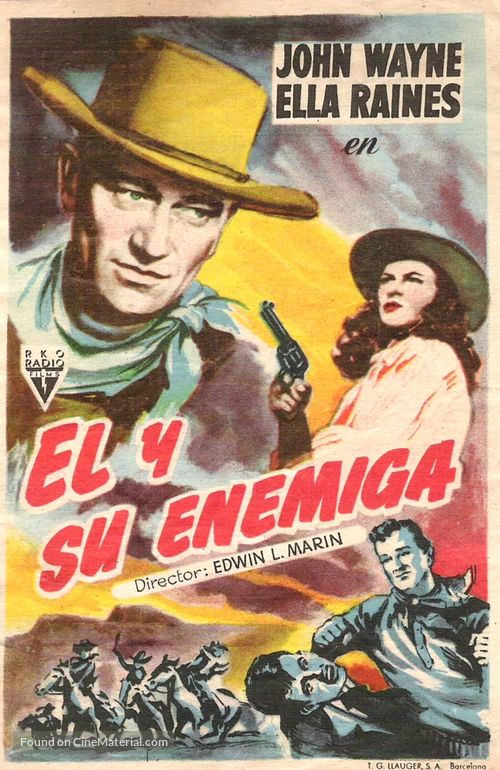 Tall in the Saddle - Spanish Movie Poster