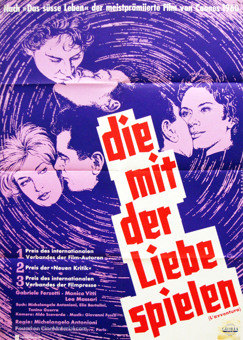 L&#039;avventura - German Movie Poster