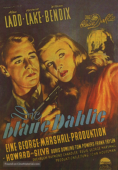 The Blue Dahlia - German Movie Poster