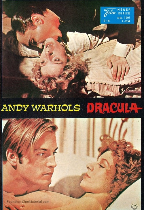 Blood for Dracula - German poster
