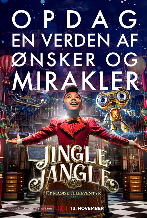 Jingle Jangle: A Christmas Journey - Danish Movie Poster
