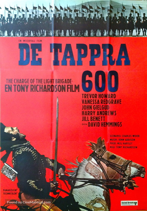 The Charge of the Light Brigade - Swedish Movie Poster