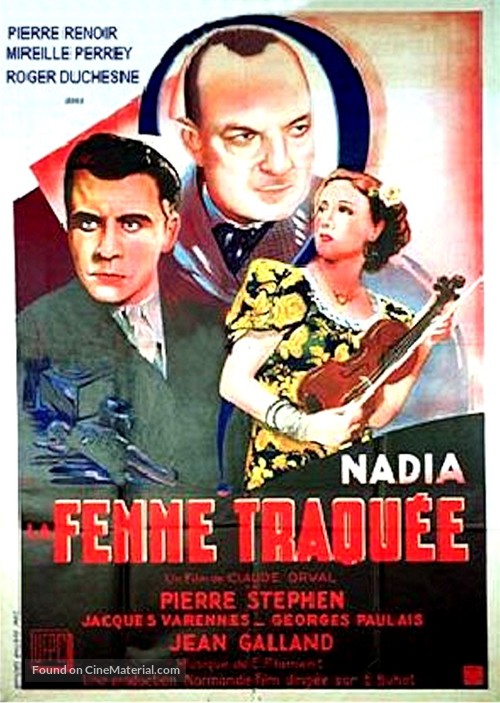 Nadia la femme traqu&eacute;e - French Movie Poster