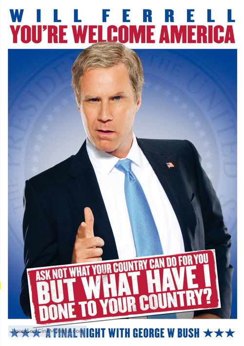 Will Ferrell: You&#039;re Welcome America - A Final Night with George W Bush - DVD movie cover