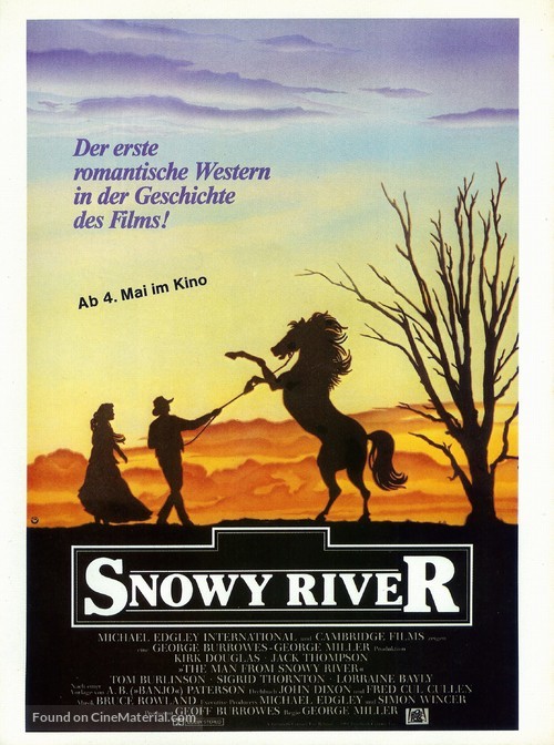The Man from Snowy River - German Movie Poster