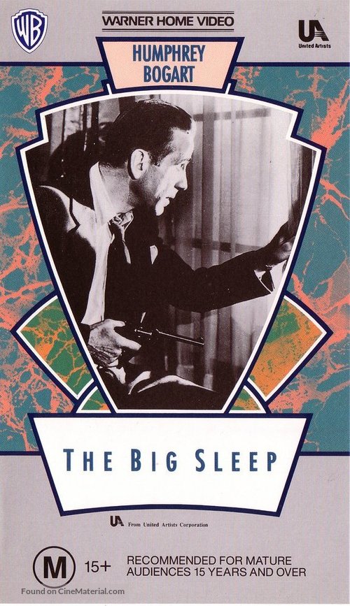 The Big Sleep - Australian VHS movie cover