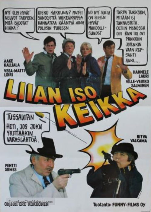 Liian iso keikka - Finnish Movie Poster