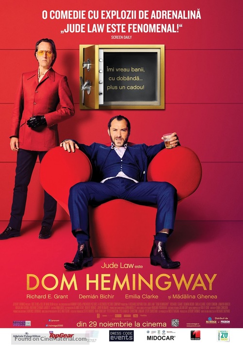 Dom Hemingway - Romanian Movie Poster