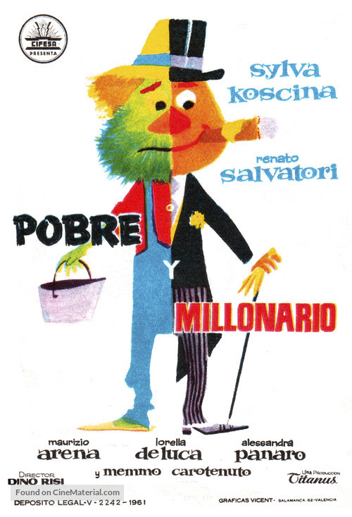Poveri milionari - Spanish Movie Poster