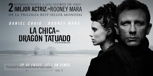 The Girl with the Dragon Tattoo - Chilean Movie Poster