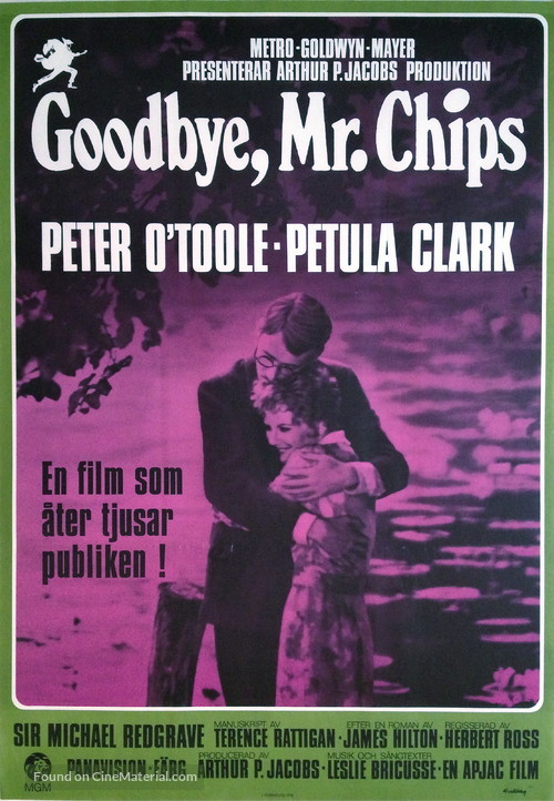 Goodbye, Mr. Chips - Swedish Movie Poster